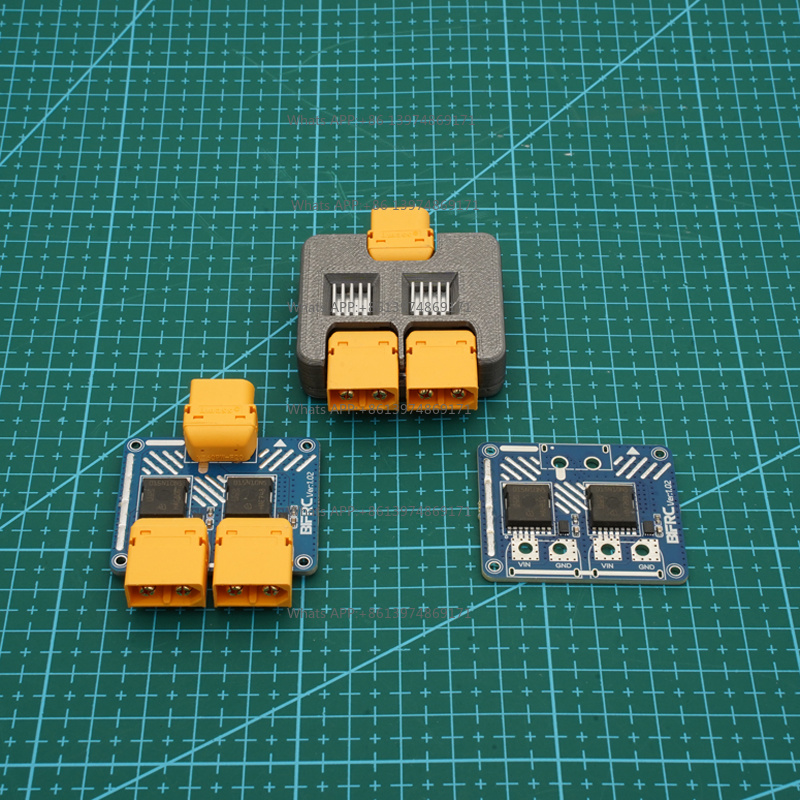Drone Battery Parallel Board - 1個入り DC 5-100V 高電流対応 デュアルバッテリー並列モジュール XT60プラグ