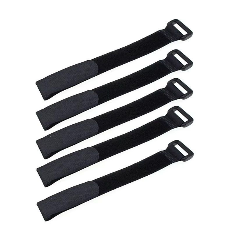 5 ピース/ロット黒耐久性のある滑り止めケーブルタイダウンス - Drone Battery Strap のレビューと価格