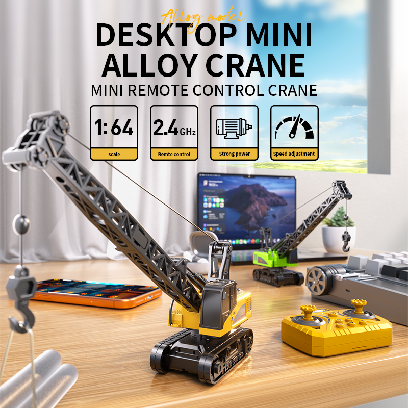 1:64スケール合金製ミニデスクトップRC建設玩具、フォーク - Drone Battery Alarm のレビューと価格
