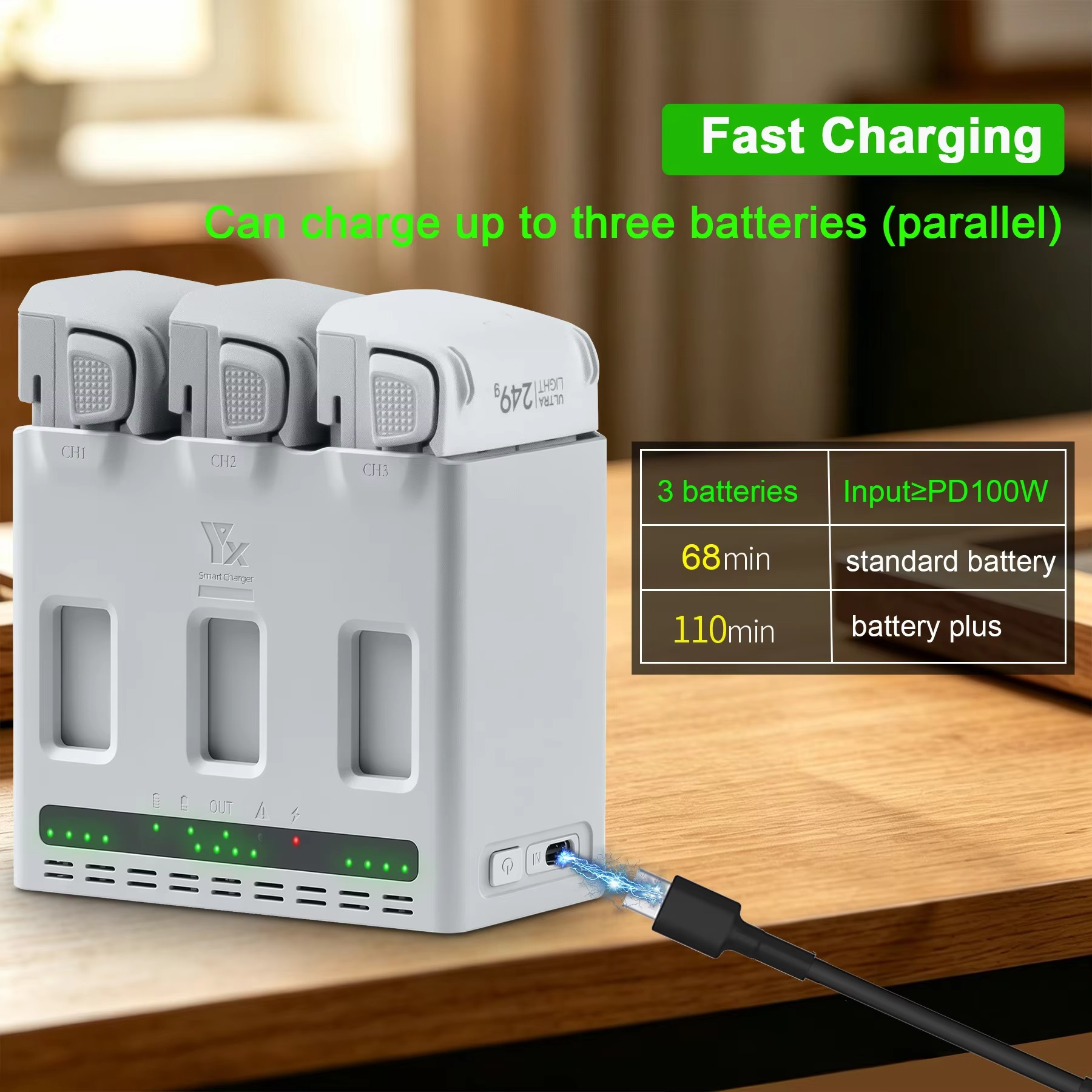DJI LITO 1/X1 ドローン用バッテリー 100W  - Drone Battery Smart のレビューと価格